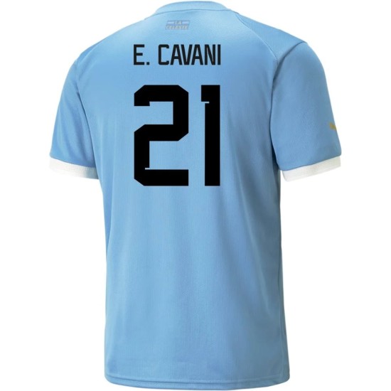 Edinson Cavani #21 Uruguay Home Jersey World Cup 2022 Edinson Cavani #21 Uruguay Home Jersey World Cup 2022