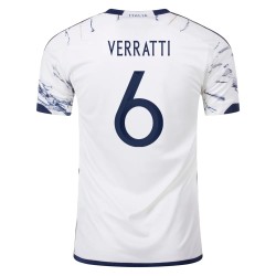 Italy #6 Marco Verratti Away Jersey 23/24