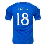 Italy #18 Nicolo Barella Home Jersey 23/24