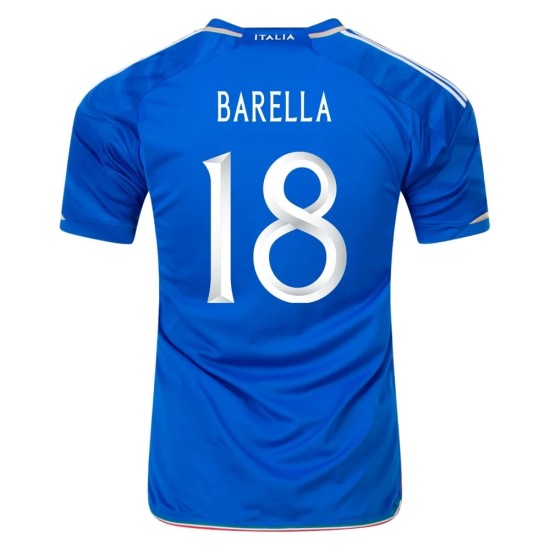 Italy #18 Nicolo Barella Home Jersey 23/24