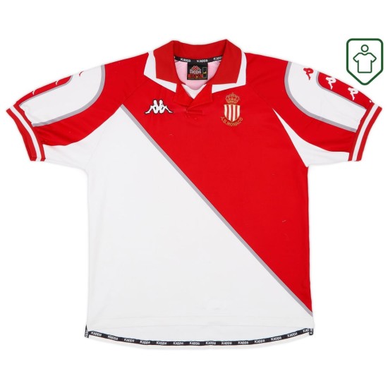 Men's AS Monaco 1998/99 Home Retro Shirt Men's AS Monaco 1998/99 Home Retro Shirt