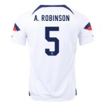 Antonee Robinson #5 USMNT Home Jersey World Cup 2022