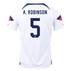 Antonee Robinson #5 USMNT Home Jersey World Cup 2022