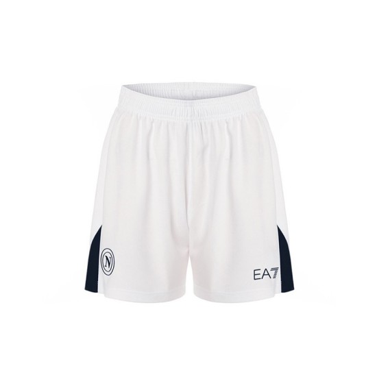 Kid's Napoli 2024/25 Home Shorts - White/Navy Blue Kid's Napoli 2024/25 Home Shorts - White/Navy Blue