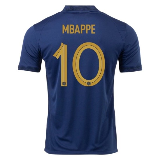 Kylian Mbappe #10 France Home Jersey World Cup 2022 Kylian Mbappe #10 France Home Jersey World Cup 2022
