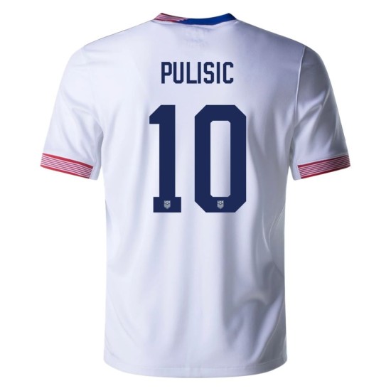 Christian Pulisic #10 USMNT Home Jersey Copa America 2024 Christian Pulisic #10 USMNT Home Jersey Copa America 2024