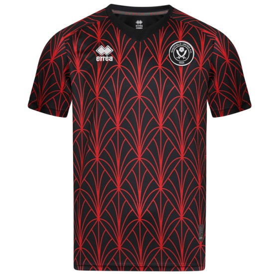 Men's Sheffield United 2024/25 Third Warm Up Shirt - Red Men's Sheffield United 2024/25 Third Warm Up Shirt - Red