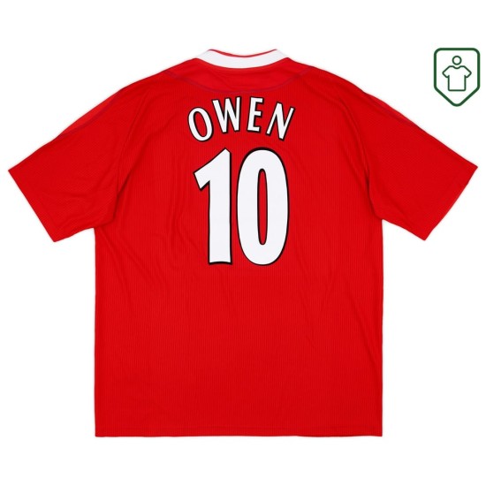 Men's Liverpool 2002/04 Home Retro Shirt Owen #10 Men's Liverpool 2002/04 Home Retro Shirt Owen #10