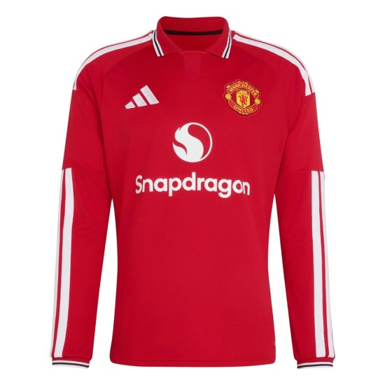 Kid's Manchester United 2026/27 Home Long Sleeve Shirt Kid's Manchester United 2026/27 Home Long Sleeve Shirt