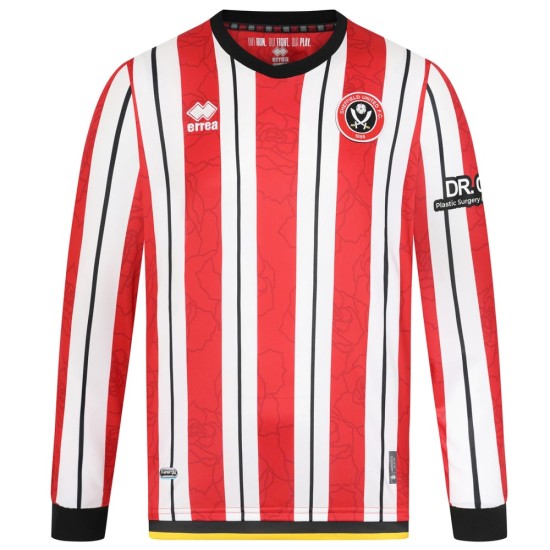Men's Sheffield United 2024/25 Home Long Sleeve Shirt Men's Sheffield United 2024/25 Home Long Sleeve Shirt