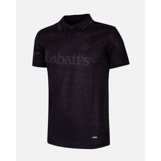 Men's Nottingham Forest 1992/93 Away Retro Shirt - Black