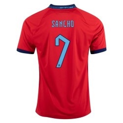 Jadon Sancho #7 England Away Jersey World Cup 2022