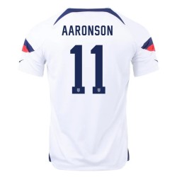 Brenden Aaronson #11 USMNT Home Jersey World Cup 2022