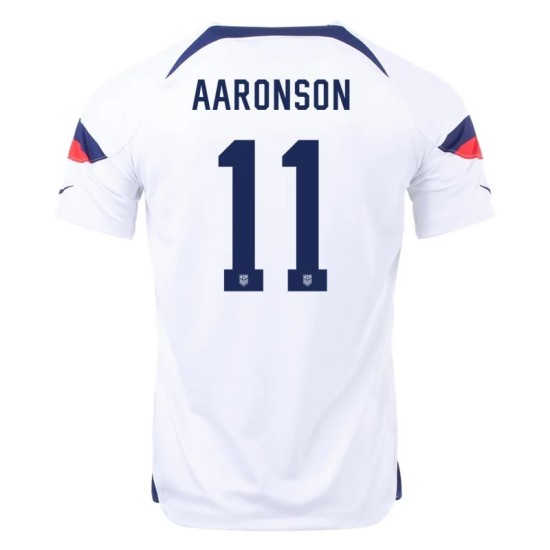 Brenden Aaronson #11 USMNT Home Jersey World Cup 2022