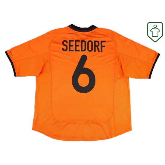 Men's Netherlands 2000/02 Home Retro Shirt Seedorf #6 Men's Netherlands 2000/02 Home Retro Shirt Seedorf #6