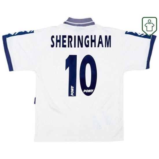 Men's Tottenham Hotspur 1995/97 Home Retro Shirt Sheringham #10 Men's Tottenham Hotspur 1995/97 Home Retro Shirt Sheringham #10