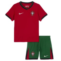 Kid's Portugal Home Jersey+Shorts EURO 2024