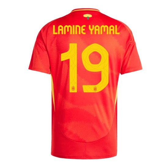 LAMINE YAMAL #19 Spain Home Jersey EURO 2024 LAMINE YAMAL #19 Spain Home Jersey EURO 2024