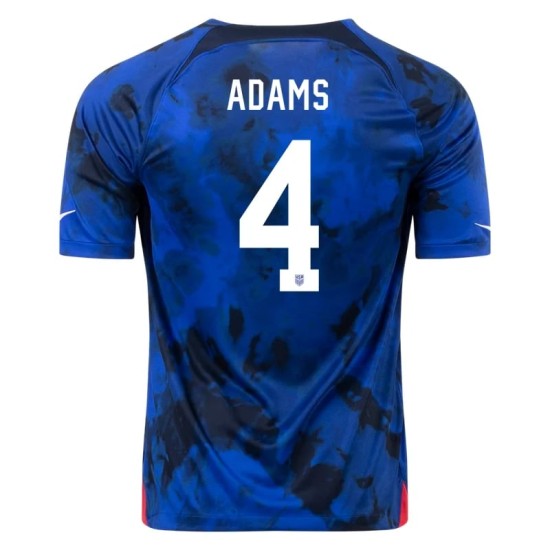 Tyler Adams #4 USMNT Away Jersey World Cup 2022