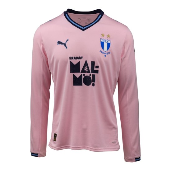 Men's Malmö FF 2025 Away Long Sleeve Shirt - Pink