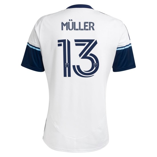 Men's Vancouver Whitecaps FC 2025 Home Shirt - Müller #13 Men's Vancouver Whitecaps FC 2025 Home Shirt - Müller #13