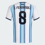 Men's Argentina 2026 Home Authentic World Cup Shirt E. FERNÁNDEZ #8