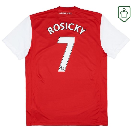 Men's Arsenal 2011/12 Home Retro Shirt Rosicky #7