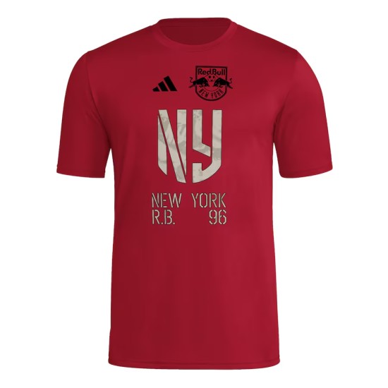 Men's New York Red Bulls 2025 Third Hook AEROREADY Shirt - Red Men's New York Red Bulls 2025 Third Hook AEROREADY Shirt - Red