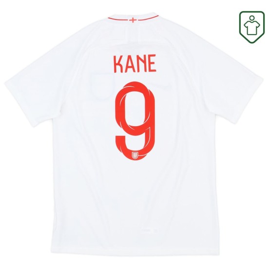 Men's England 2018/19 Home Retro Shirt Kane #9