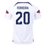Jesus Ferreira #20 USMNT Home Jersey World Cup 2022 Jesus Ferreira #20 USMNT Home Jersey World Cup 2022