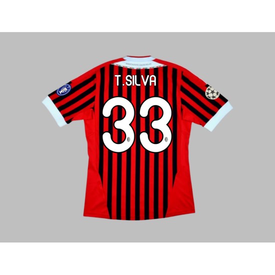 Kid's T.SILVA AC Milan 2011/12 Home Shirt