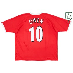 Men's Liverpool 2001/03 CL Home Retro Shirt Owen #10