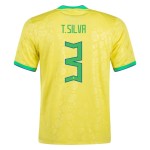 Thiago Silva #3 Brazil Home Jersey World Cup 2022