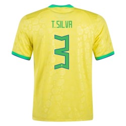 Thiago Silva #3 Brazil Home Jersey World Cup 2022