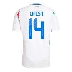 Federico Chiesa #14 Italy Away Jersey EURO 2024