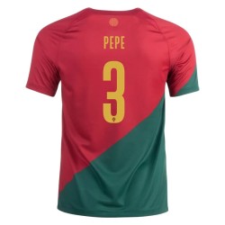 Pepe #3 Portugal Home Jersey World Cup 2022