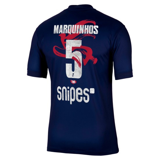 Kid's PSG 2025/26 Home Lunar New Year Shirt Marquinhos #5 Kid's PSG 2025/26 Home Lunar New Year Shirt Marquinhos #5