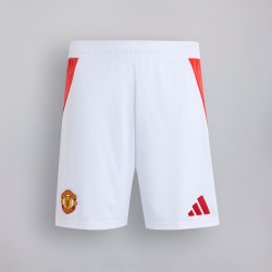 Men's Manchester United 2024/25 Home Shorts - White