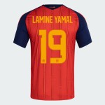 Men's Spain 2026 Home Authentic World Cup Shirt LAMINE YAMAL #19