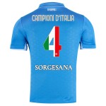 Kid's Napoli 2024/25 Home Champions Of Italy Shirt Kid's Napoli 2024/25 Home Champions Of Italy Shirt