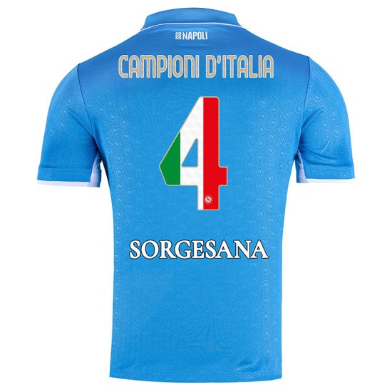 Kid's Napoli 2024/25 Home Champions Of Italy Shirt Kid's Napoli 2024/25 Home Champions Of Italy Shirt