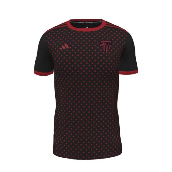 Kid's Sevilla FC 2025/26 Third Pre Match Shirt - Black