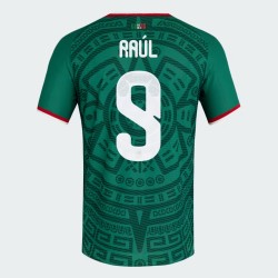 Men's Mexico 2026 Home Authentic World Cup Shirt RAÚL #9