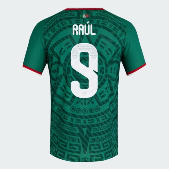 Women's Mexico 2026 Home Authentic World Cup Shirt RAÚL #9
