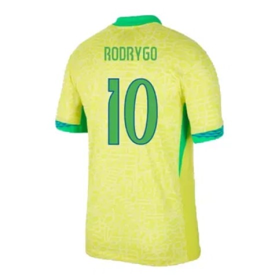 Kid's RODRYGO Brazil 2024 Home Shirt Kid's RODRYGO Brazil 2024 Home Shirt
