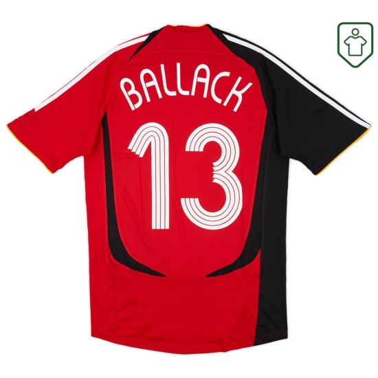 Men's Germany 2005/07 Away Retro Shirt Ballack #13 Men's Germany 2005/07 Away Retro Shirt Ballack #13