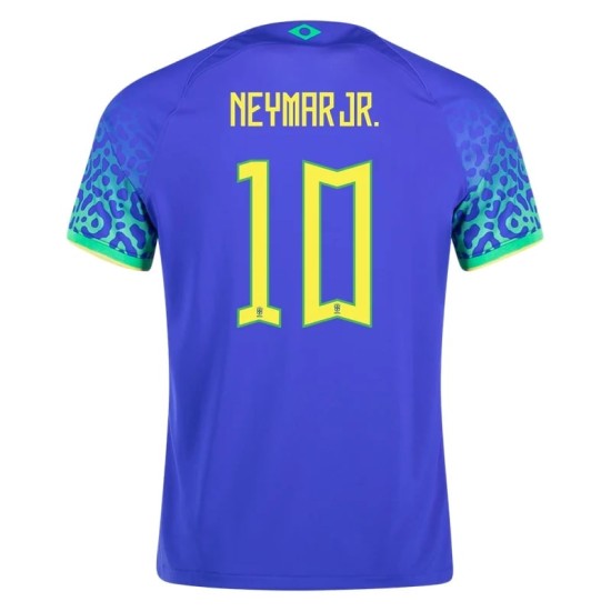 Neymar #10 Brazil Away Jersey World Cup 2022