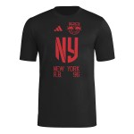 Kid's New York Red Bulls 2025 Third Hook AEROREADY Shirt - Black Kid's New York Red Bulls 2025 Third Hook AEROREADY Shirt - Black