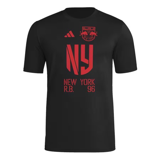 Kid's New York Red Bulls 2025 Third Hook AEROREADY Shirt - Black Kid's New York Red Bulls 2025 Third Hook AEROREADY Shirt - Black