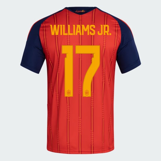 Kid's Spain 2026 Home Authentic World Cup Shirt WILLIAMS JR. #17 Kid's Spain 2026 Home Authentic World Cup Shirt WILLIAMS JR. #17